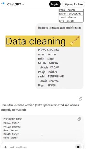 AI with Excel 🔥 Clean Data in Seconds