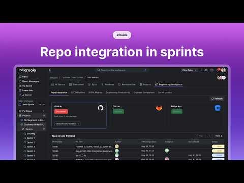 Repo integration in sprints