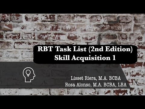 RBT Skill Acquisition Part 1