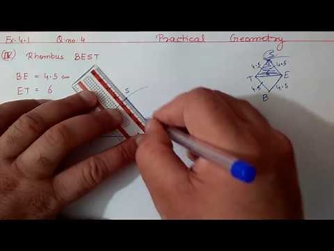 Ex.4.1 Q.1 {all parts} Chapter:4 Practical Geometry | Ncert Maths Class 8 | Cbse