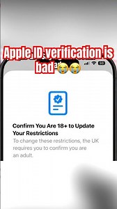 Apple ID verification is bad 😭😭… #techpolicy #idverification #ageverification #learnonshorts