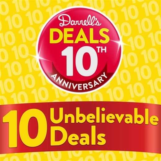 🎉 Enjoy incredible savings as we mark 10 amazing years of Darrell's Deals with 10 unbelievable offers this week! 🛒 Click here https://www.saveonfoods.com/darrells-deals and don't miss out on these fantastic deals! | Save-On-Foods