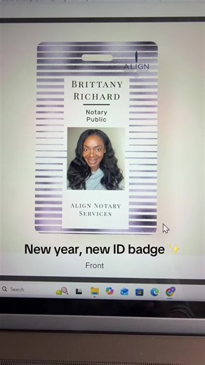 I made this ID badge in under 10 minutes using Zazzle. A notary friend suggested adding a QR code linked to my Google Business page — such a simple way to encourage reviews. I’ve always struggled with asking, but this year I’m choosing bold over uncomfortable. 💪🏾✨ #notarypublic #texasnotary #marketingtools