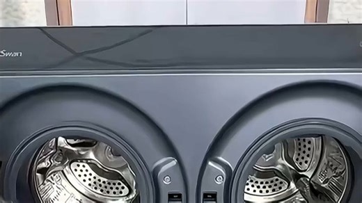 100196862187----小天鹅（LittleSwan）迷你小乌梅 懒人三筒洗衣机 热泵洗烘一体 2+12KG 可叠放自由组合 水魔方 内衣洗 三桶 国家