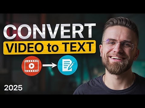 Convert Video to Text FREE with AI — 2025 Guide (No ChatGPT)