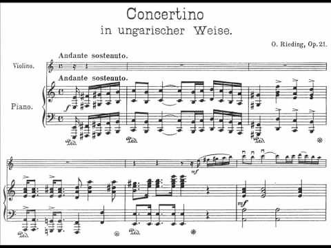 Rieding, Oskar Concertino op.21 in A minor in Hungarian style