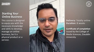 Start Your Business Online from our online course: Learning takeaways; Develop E-Commerce Store Build payment methods Pricing Earn from the internet. ✔️ Register Now: http://registration.zu.edu.pk/login ✔️ Fee: Rs. 8,500/- For queries contact us on: ✉️: zcoms@zu.edu.pk 🌐: https://zcoms.zu.edu.pk/ 📞: 92-321-3665938 #OnlineBusinessCourse #ecommercestore #paymentmethods #PricingStrategies #EarnFromInternet #RegisterNow #BusinessEducation #OnlineLearning #Entrepreneurship #BusinessSkills #Ziauddin