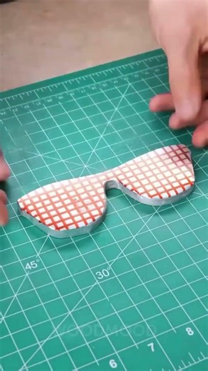 Transforming Aluminum into Funky Glasses! 🤩✨ #Shorts #DIY #Crafts