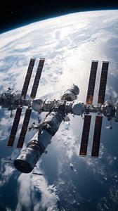 Orbiting Outpost – Space Station Above Earth. #space #science #earth #BOOMchallenge #NASA #hubble #JWST #SpaceX #science #fact #solarsystem #cosmos | Beyond the Stars