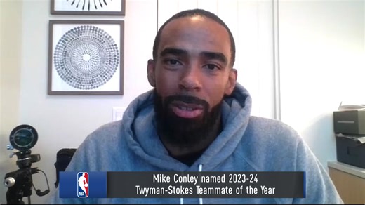 Mike Conley discusses what it means to win Twyman-Stokes Teammate of the Year