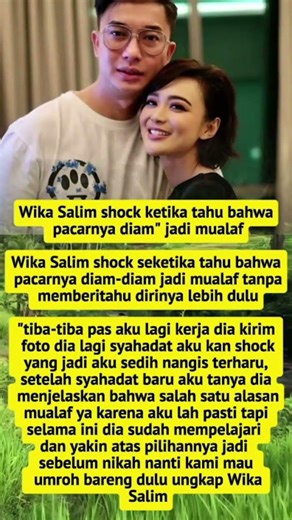 Wika Salim shock ketika tahu bahwa pacarnya diam" jadi mualaf#news #new#motivasi#viral#beritaterkini