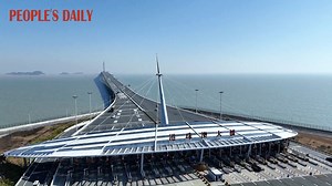 Embark on a journey across the 55-km Hong Kong-Zhuhai-Macao Bridge, the world's longest #bridge-and-tunnel sea crossing. With over 16.3 million passengers in 2023, this engineering marvel serves as a vital link driving the coordinated development of China's Greater Bay Area. | VideoChina