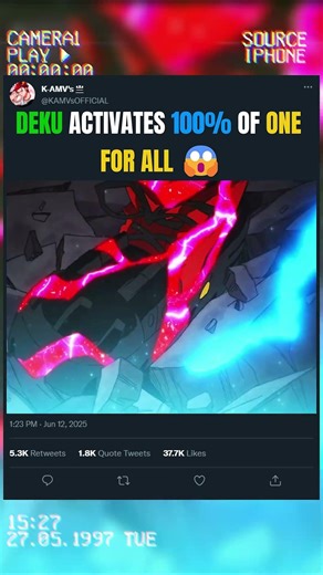 DEKU ACTIVATES 100% OF ONE FOR ALL 😱 | #anime #animeedit #myheroacademia