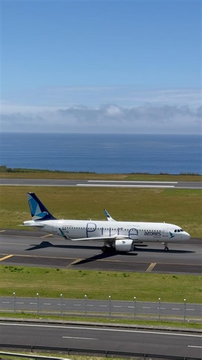 Taxiing ✈️ Airbus A320 neo Azores Airlines in Ponta Delgada, Sao Miguel Azores Portugal 🇵🇹 25.05.26