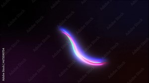 Infinity symbol on black background. colorful neon lines draw moving infinity sign. neon style motion line. 4K animation