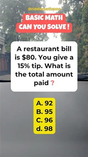 What is the total amount paid? #maths #shorts #riddles