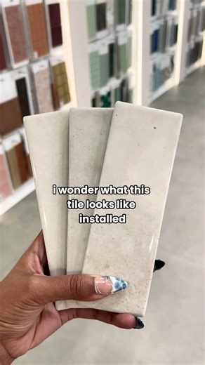 Our Linen Natural ceramic glossy subway tile brings a refined neutral tone with soft natural variation, adding subtle depth and light reflection to kitchen splashbacks and bathroom feature walls. The 50x150 format creates a clean, structured grid while the gloss finish enhances brightness and surface movement, making it ideal for contemporary and minimalist interiors. Available in-store or online for bathroom renovations, kitchen splashbacks and interior feature applications. #ceramictile #featu