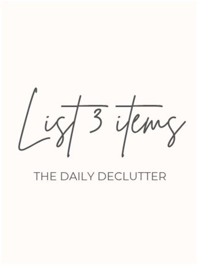 One small step today: list just 3 items to sell. Tiny wins add up - progress, not perfection 🤍 #thedailydeclutter #smallsteps #wardrobereset #thedailydeclutter #vinted