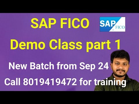 SAP FICO R2R Demo Class Part 1 | Call 8019419472 for Training