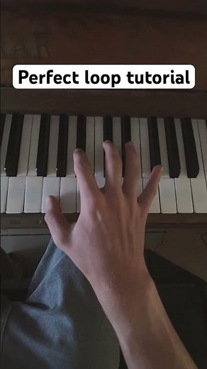 Perfect loop trend - piano tutorial