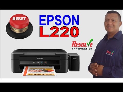 ✅ Reset Epson L220 L130 L220 L310 L360 L365. A almofada de tinta da impressora está no final de sua