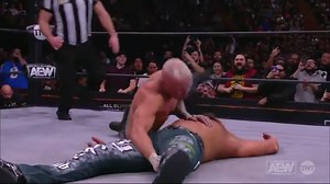 What a counter into the Scorpion Death Drop followed by the Coffin Drop by TNT Champion Darby Allin to retain the title here on #AEWRampage on TNT! | All Elite Wrestling