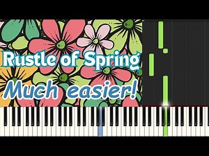 Rustle of Spring - Easier to Play! | Synthesia Piano Tutorial