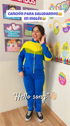 Está canción en inglés es una gran opción para iniciar nuestras mañanas junto a nuestros pequeños 🤗💙 #cancion #ingles #saludo #niños #kinder | Baby Genius School