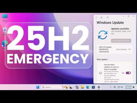 Windows 11 25H2 & 24H2 Emergency Update FIXES Sign-In Bug 😱 Install NOW! (KB5085516)