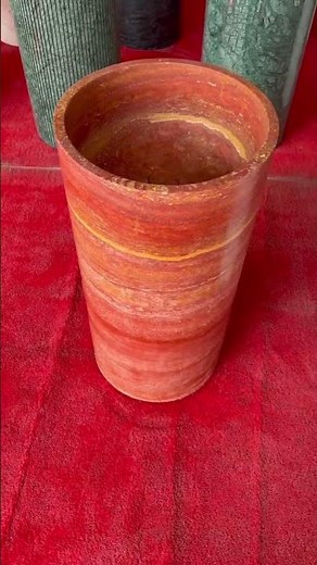Custom Red Travertine Pedestal Sink Manufacturing | Natural Stone Bathroom Projects