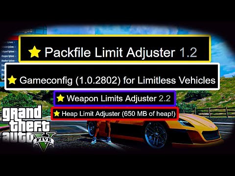 INSTALL GAMECONFIG GTA 5 V1.64 | LIMITLESS VEHICLES & FIX INFINITE LOADING | GTA 5 MODS