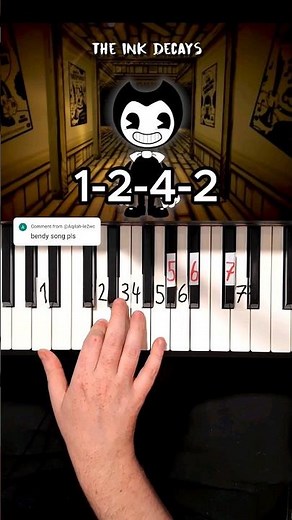 1/2 Bendy and the Ink Machine Song (Build Our Machine) Piano Tutorial #shorts