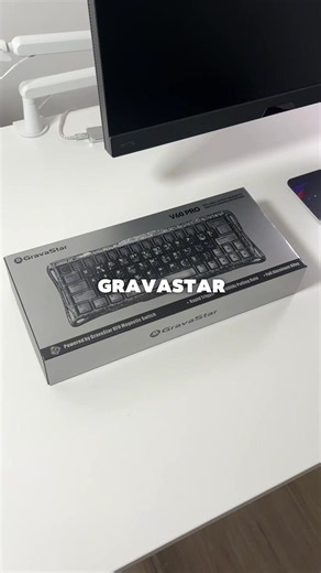 This is the v60 pro cyber frost edition from @GravastarTikTok. I’ll leave a link in my bio. Thank you @GravaStarUSA for sending this. #gamingkeyboard #keyboard #magnetickeyboard #tech #gravastar