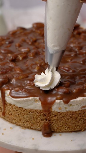 🍁🥧✨ No-Bake Pecan Pie Cheesecake✨🥧 🍁 This No-Bake Pecan Pie Cheesecake from @tarynstastingtable combines rich, nutty flavors with the creamy indulgence of dairy. It’s the perfect dessert to wow your Thanksgiving crowd. See full recipe here 👉 https://bit.ly/FDFPecanPieCheesecake | Florida Milk