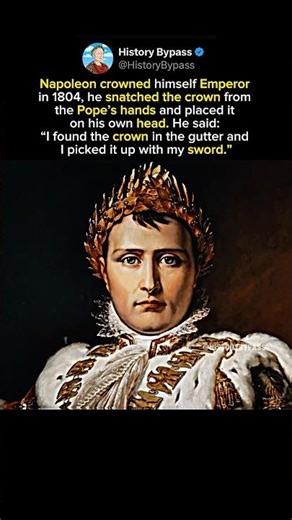 When Napoleon Crowned Himself Emperor #shorts