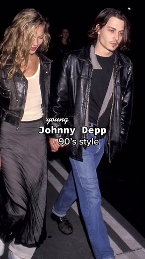 Recreating Johnny Depp 90’s Style: Vintage Denim & Leather Jacket