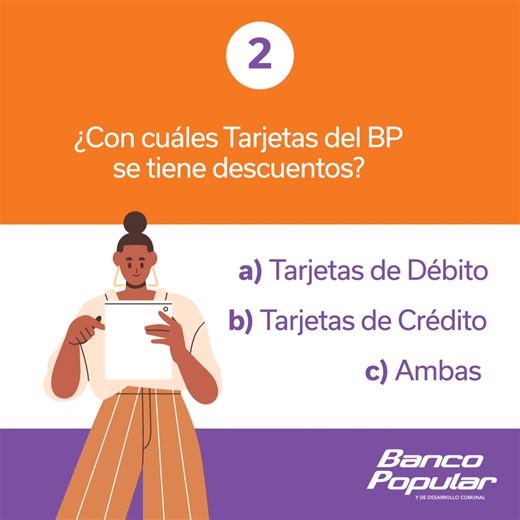 ¿Cuánto sabe usted sobre el Banco Popular? 🤔 👀Participe en la trivia y descubra cuánto conoce sobre todo lo que hacemos junto a usted. 😉 | Banco Popular y de Desarrollo Comunal