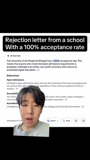 Rejection Letter from an Extremely Accepting School