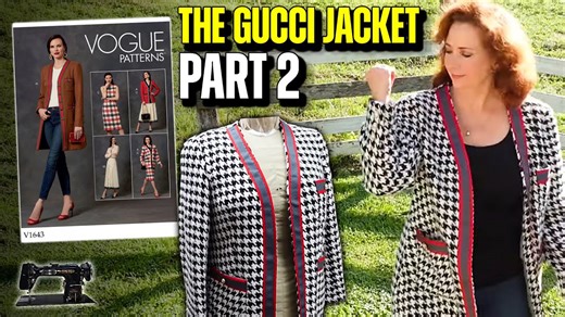 The detailed review of the Vogue 1643 Gucci style jacket part 2
