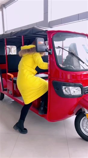 8-Seater Electric Tricycle with Half Canopy