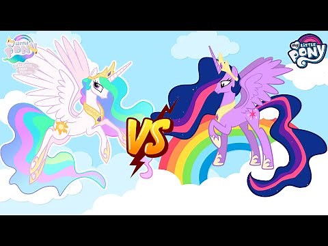🦄My Little Pony Grown up 👑 Twilight sparkle vs Princess Celestia 🦄 👉‪@sweetponylife‬