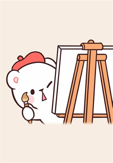 Meet the Adorable Milk the Painter 🎨