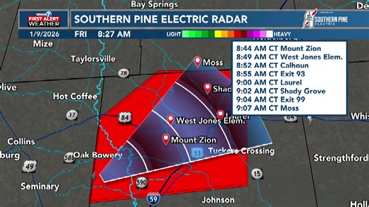 Tornado warning issued for Covington and Jones Counties | WDAM 7
