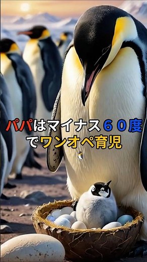 【衝撃の愛情深さ】ペンギンパパが命がけで卵を守る理由 #ペンギン, #ペンギン夫婦, #ペンギン子育て, #動物の不思議, #生き物の不思議, #雑学, #豆知識, #生物の不思議
