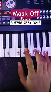 Mask Off - Future (Easy Piano Tutorial) #viral #shorts