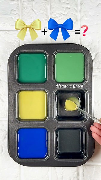 3 Stunning Green & Teal Color Combinations 🌿| Color Palette Inspiration #artshorts #satisfying #art