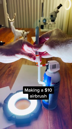 DIY $10 Airbrush Tutorial Using Permanent Markers and Canned Air