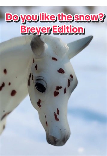 Breyer Horse Skit: “Do you like the snow?” #breyerhorse #breyer | Breyer Horses