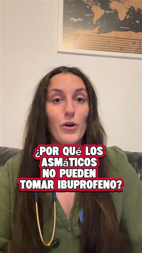 Medicina con Inés - Dra. Inés Rodrigo on Instagram: "El otro día me dejaban esta pregunta por aquí y más de una vez me la han hecho en la consulta y no es algo generalizable, es decir el ibuprofeno no es algo prohibido en todos los asmáticos pero ¿por qué se debería evitar? Pues porque el ibuprofeno puede ser peligroso para algunos asmáticos. En algunas personas, este medicamento puede provocar broncoespasmos y empeorar los síntomas respiratorios. 🫁💨 En este video te explico qué pasa en el cu
