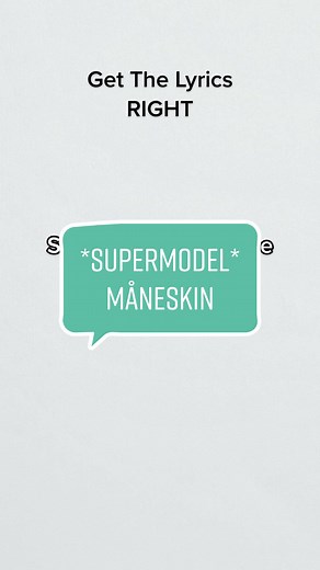 Follow for more 🔥 #lyrics #gettherightlyrics #maneskin #måneskin #supermodel #foryou